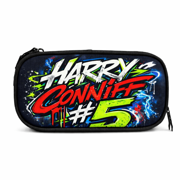 Pencil Bag with 'Harry Connick #5' design on a white background